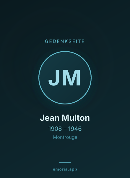 Gedenkportrait von Jean Multon