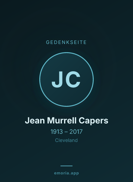 Gedenkportrait von Jean Murrell Capers