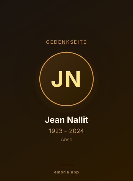 Gedenkportrait von Jean Nallit