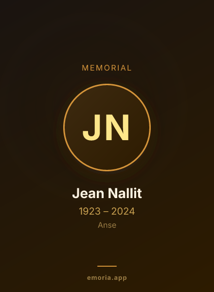 Memorial portrait of Jean Nallit