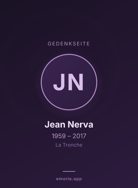 Gedenkportrait von Jean Nerva