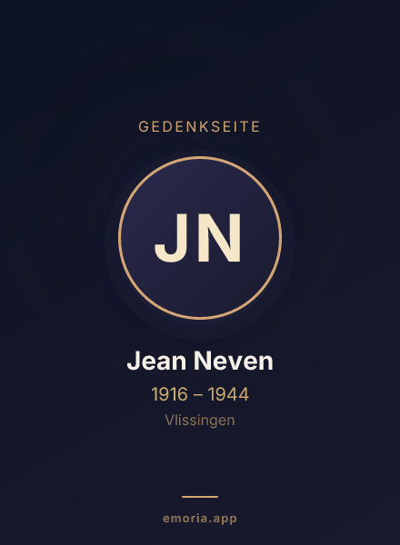 Gedenkportrait von Jean Neven