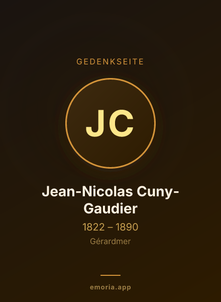 Gedenkportrait von Jean-Nicolas Cuny-Gaudier
