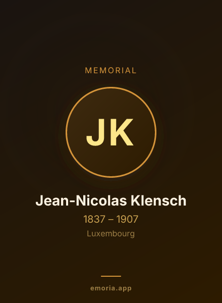 Memorial portrait of Jean-Nicolas Klensch