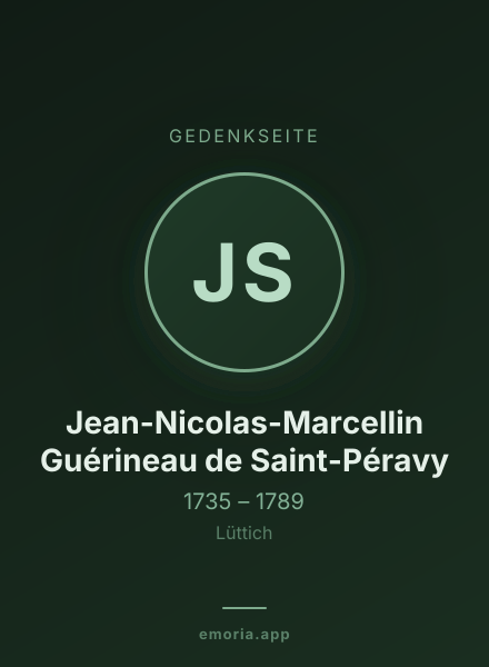 Gedenkportrait von Jean-Nicolas-Marcellin Guérineau de Saint-Péravy