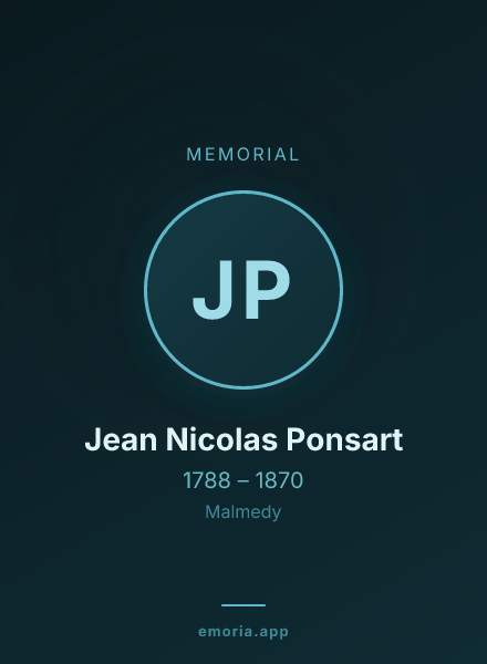 Memorial portrait of Jean Nicolas Ponsart