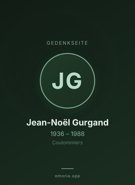 Gedenkportrait von Jean-Noël Gurgand