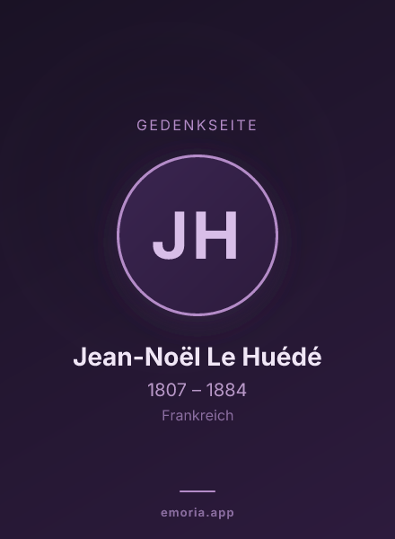 Gedenkportrait von Jean-Noël Le Huédé