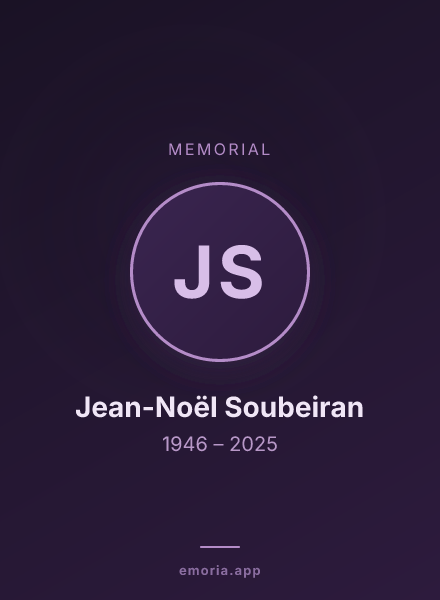 Memorial portrait of Jean-Noël Soubeiran