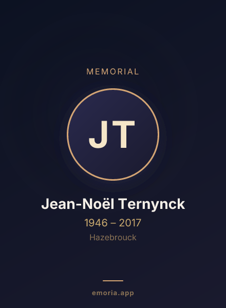 Memorial portrait of Jean-Noël Ternynck