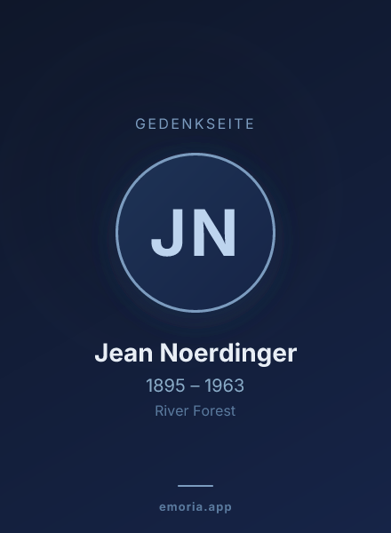 Gedenkportrait von Jean Noerdinger