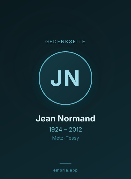 Gedenkportrait von Jean Normand