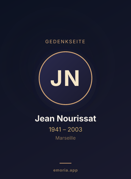 Gedenkportrait von Jean Nourissat
