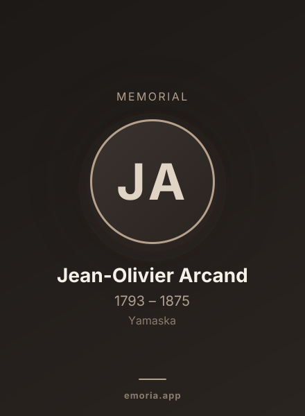 Memorial portrait of Jean-Olivier Arcand