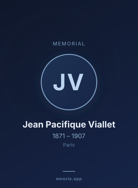 Memorial portrait of Jean Pacifique Viallet
