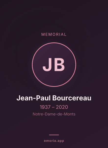 Memorial portrait of Jean-Paul Bourcereau