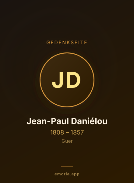 Gedenkportrait von Jean-Paul Daniélou