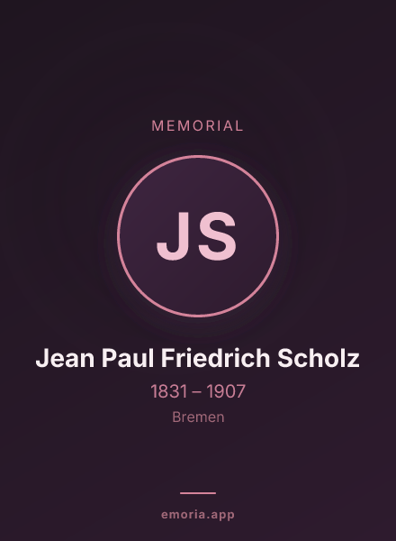 Memorial portrait of Jean Paul Friedrich Scholz