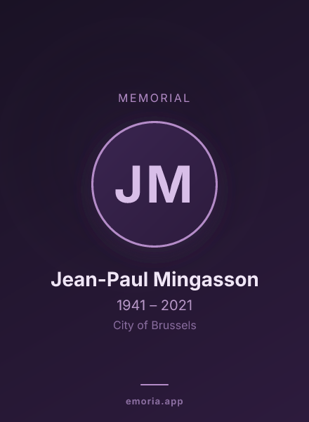Memorial portrait of Jean-Paul Mingasson