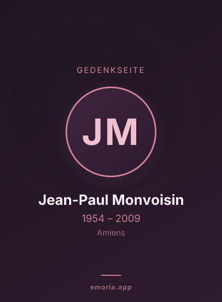 Gedenkportrait von Jean-Paul Monvoisin