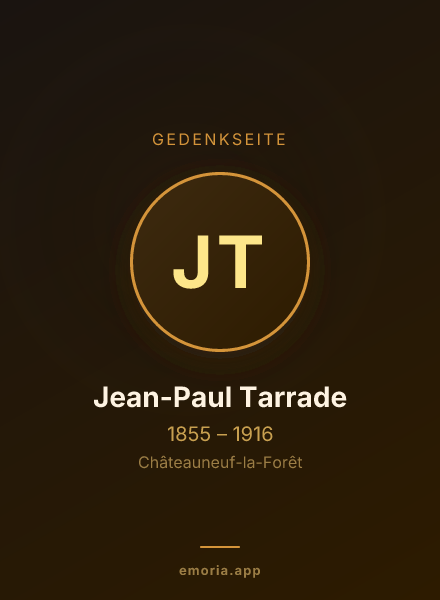 Gedenkportrait von Jean-Paul Tarrade
