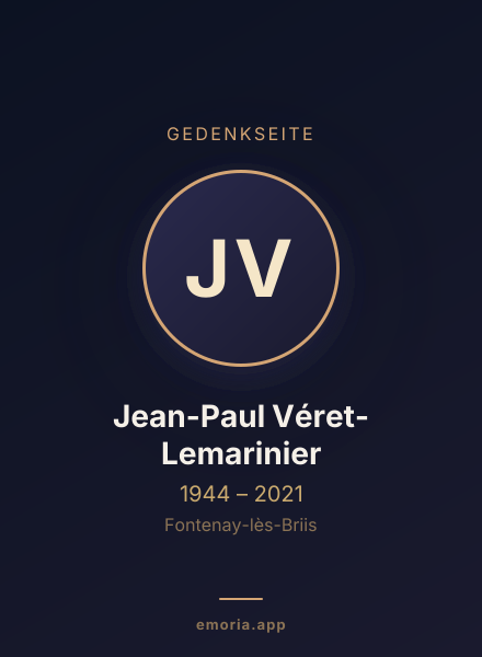 Gedenkportrait von Jean-Paul Véret-Lemarinier