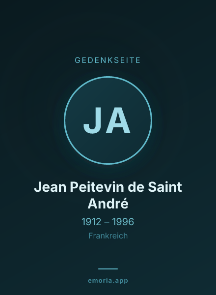 Gedenkportrait von Jean Peitevin de Saint André