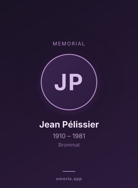 Memorial portrait of Jean Pélissier