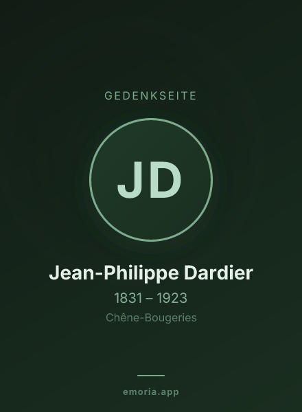 Gedenkportrait von Jean-Philippe Dardier