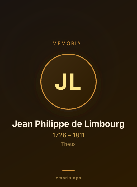 Memorial portrait of Jean Philippe de Limbourg