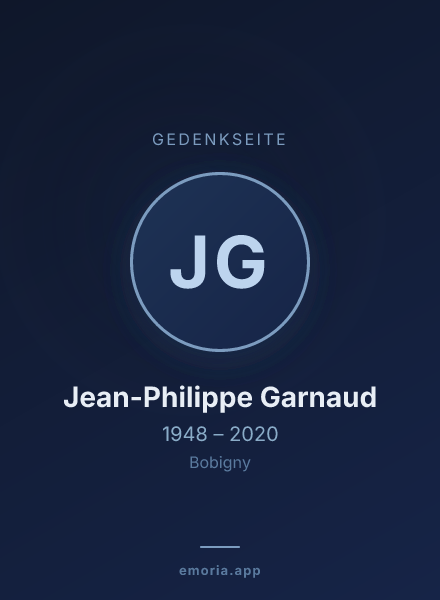 Gedenkportrait von Jean-Philippe Garnaud