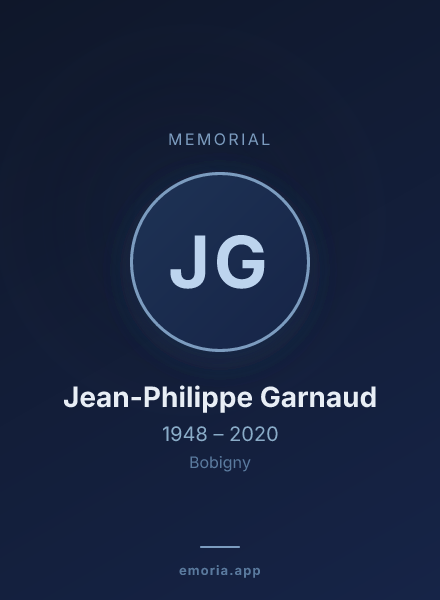 Memorial portrait of Jean-Philippe Garnaud