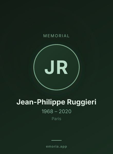 Memorial portrait of Jean-Philippe Ruggieri