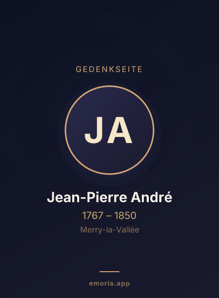 Gedenkportrait von Jean-Pierre André