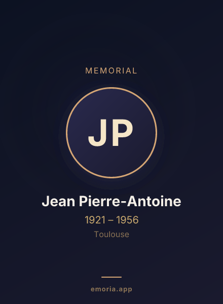 Memorial portrait of Jean Pierre-Antoine