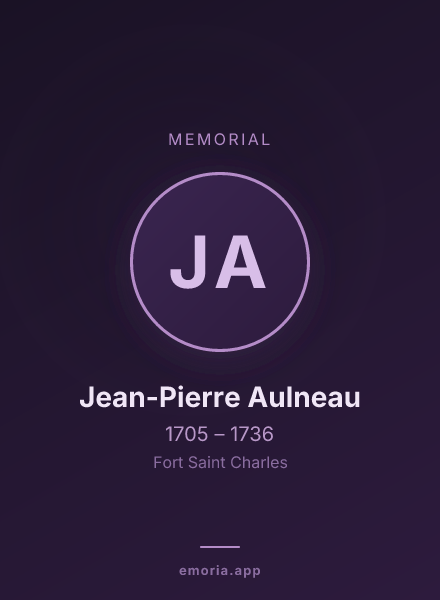 Memorial portrait of Jean-Pierre Aulneau