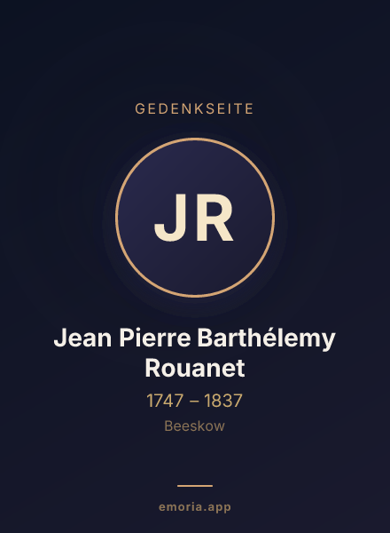 Gedenkportrait von Jean Pierre Barthélemy Rouanet
