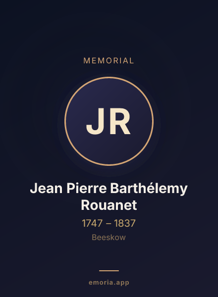 Memorial portrait of Jean Pierre Barthélemy Rouanet