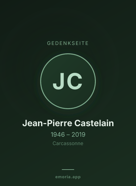 Gedenkportrait von Jean-Pierre Castelain