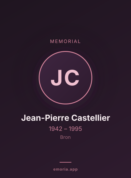 Memorial portrait of Jean-Pierre Castellier