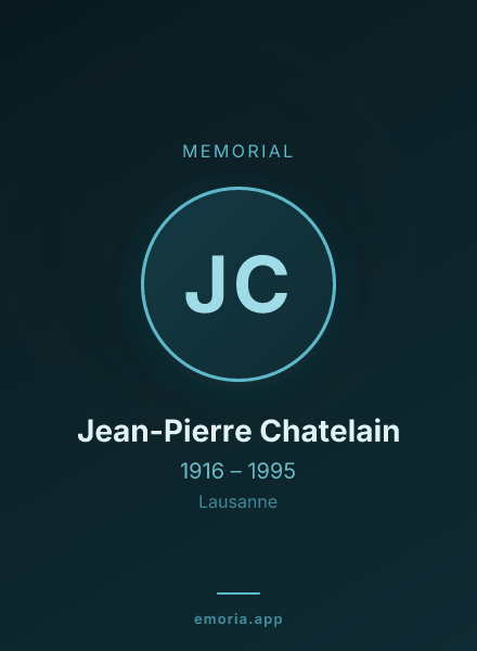 Memorial portrait of Jean-Pierre Chatelain
