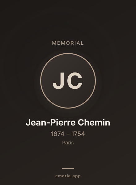 Memorial portrait of Jean-Pierre Chemin