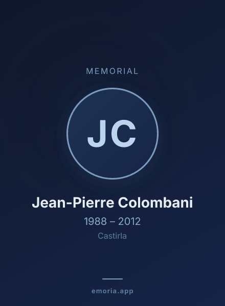 Memorial portrait of Jean-Pierre Colombani