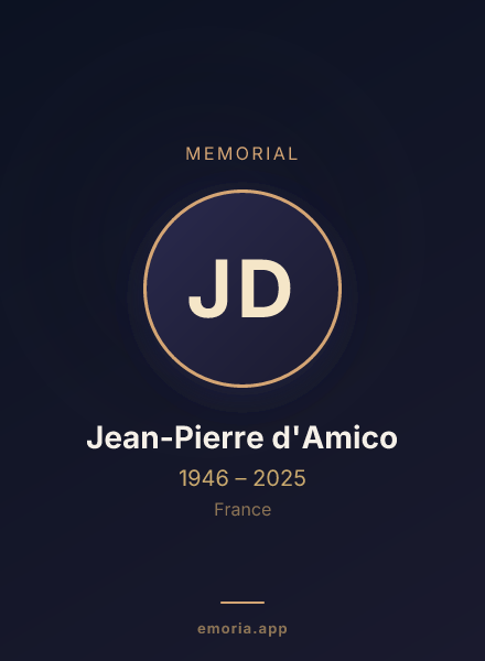 Memorial portrait of Jean-Pierre d'Amico