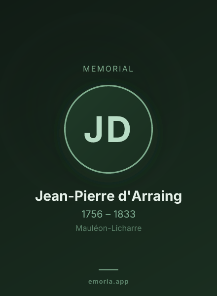 Memorial portrait of Jean-Pierre d'Arraing