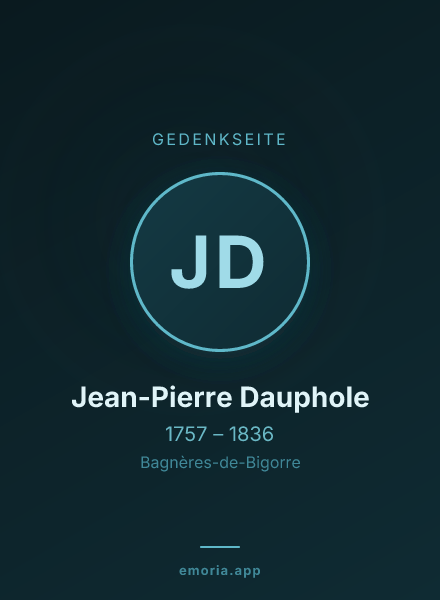 Gedenkportrait von Jean-Pierre Dauphole