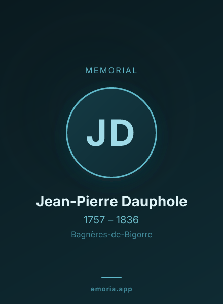 Memorial portrait of Jean-Pierre Dauphole