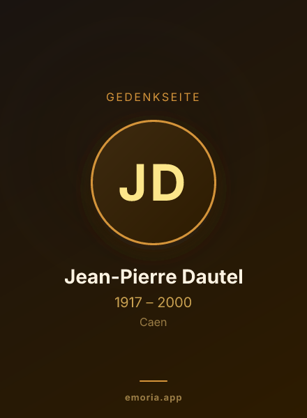 Gedenkportrait von Jean-Pierre Dautel