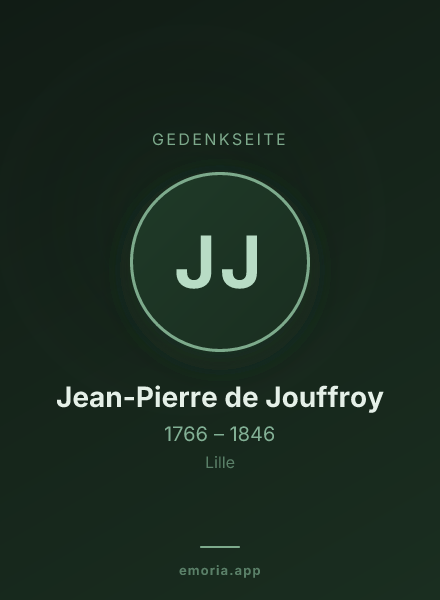 Gedenkportrait von Jean-Pierre de Jouffroy
