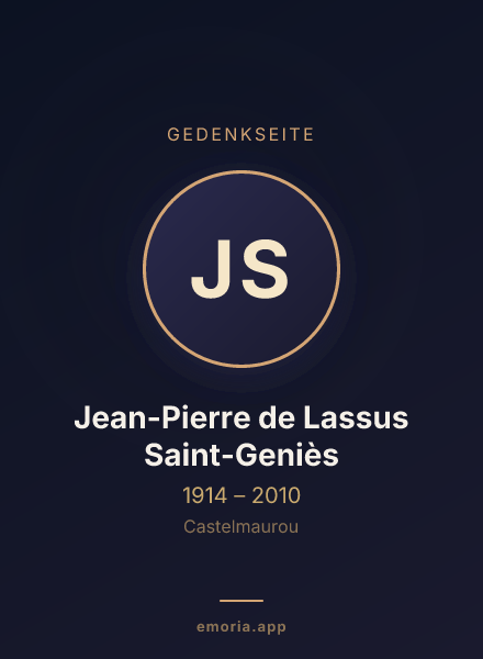 Gedenkportrait von Jean-Pierre de Lassus Saint-Geniès